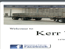 Tablet Screenshot of kerrtrucking.com